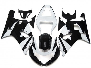 Estilo Blanco & Negro OEM 2001-2003 Suzuki GSXR 600-750 Carenados Moto