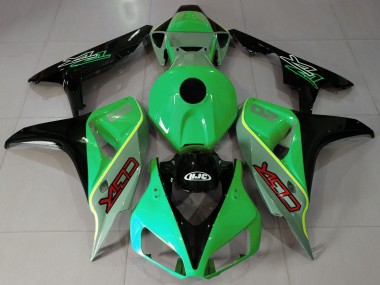 Estilo Cbr Verde Brillante & Negro 2006-2007 Honda CBR1000RR Carenados Moto