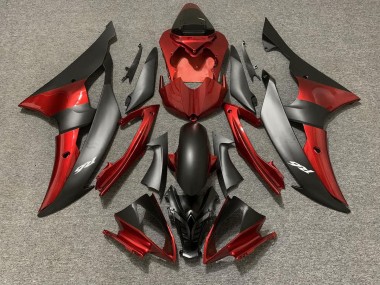 Estilo Personalizado OEM Rojo / Negro 2008-2016 Yamaha R6 Carenados Moto