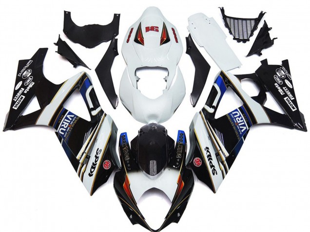 Estilo Personalizado VIRU 2007-2008 Suzuki GSXR 1000 Carenados Moto