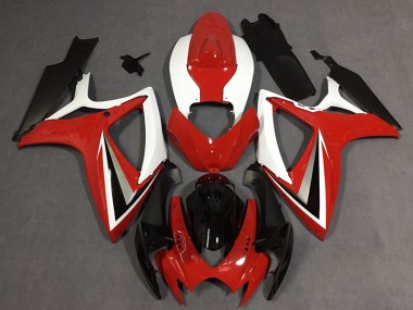 Estilo Rojo 2006-2007 Suzuki GSXR 600-750 Carenados Moto