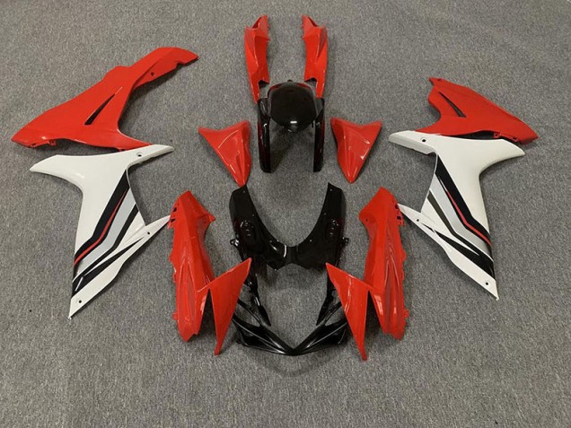 Estilo Rojo & Blanco Brillante 2011-2024 Suzuki GSXR 600-750 Carenados Moto