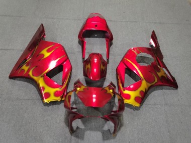 Estilo Rojo & Dorado 2002-2003 Honda CBR954RR Carenados Moto