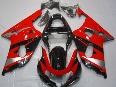 Estilo Rojo OEM 2001-2003 Suzuki GSXR 600-750 Carenados Moto