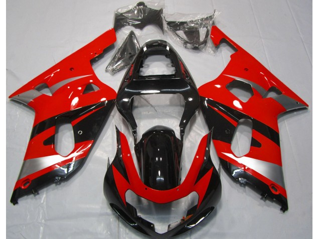 Estilo Rojo OEM 2001-2003 Suzuki GSXR 600-750 Carenados Moto