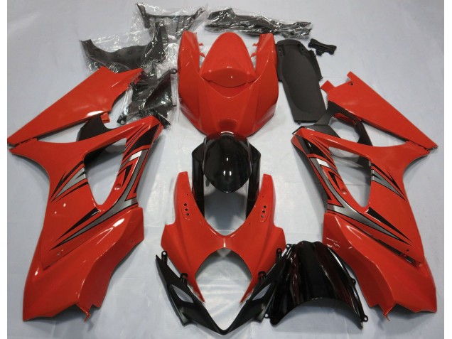 Estilo Rojo OEM 2007-2008 Suzuki GSXR 1000 Carenados Moto