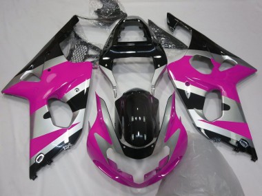 Estilo Rosa Plateado OEM 2000-2002 Suzuki GSXR 1000 Carenados Moto