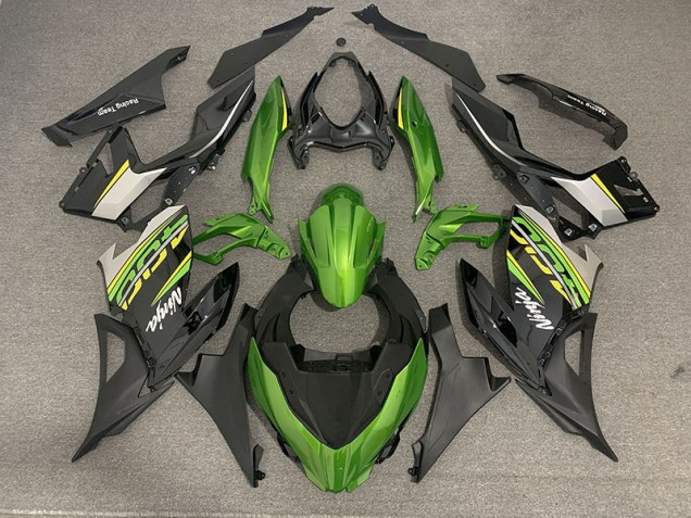 Estilo Verde Esmeralda OEM 2018-2023 Kawasaki Ninja 400 Carenados Moto