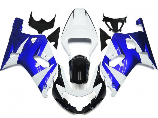 Estilo Vibrante Azul & Blanco OEM 2001-2003 Suzuki GSXR 600-750 Carenados Moto