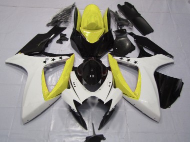 Estrella Amarilla 2006-2007 Suzuki GSXR 600-750 Carenados Moto