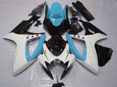 Estrella Azul Claro 2006-2007 Suzuki GSXR 600-750 Carenados Moto