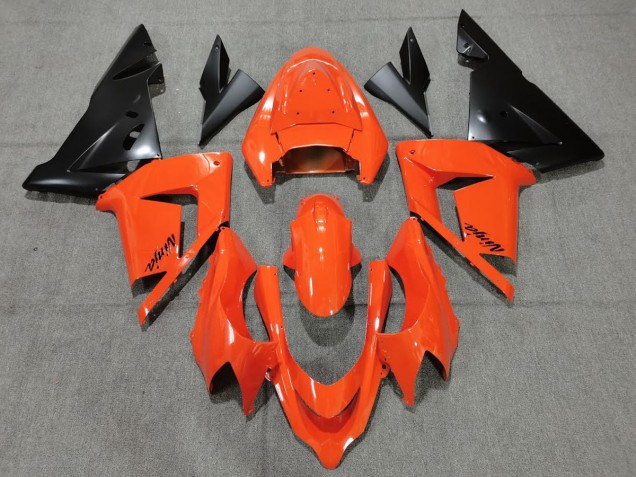 Naranja Negro 2004-2005 Kawasaki ZX10R Carenados Moto