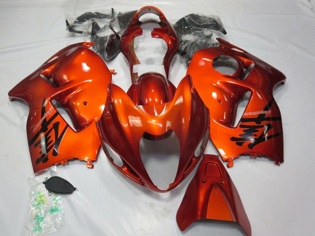 Naranja Quemada 1997-2007 Suzuki GSXR 1300 Carenados Moto