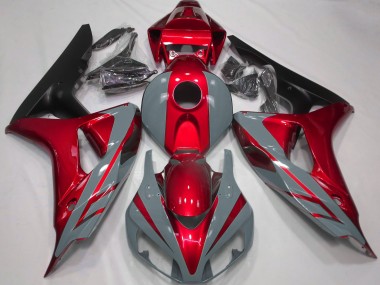 Nardo Gris & Rojo 2006-2007 Honda CBR1000RR Carenados Moto