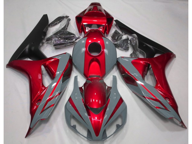 Nardo Gris & Rojo 2006-2007 Honda CBR1000RR Carenados Moto