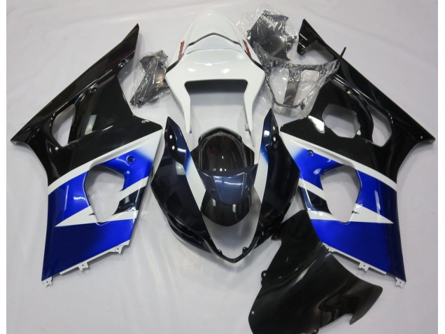 Negro Azul & Blanco 2003-2004 Suzuki GSXR 1000 Carenados Moto