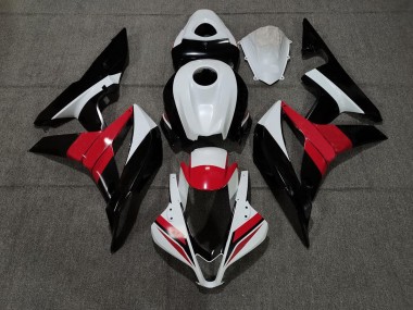 Negro Blanco & Rojo 2007-2008 Honda CBR600RR Carenados Moto