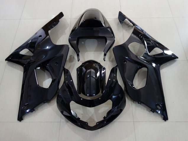 Negro Brillante 2000-2002 Suzuki GSXR 1000 Carenados Moto