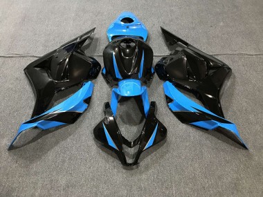 Negro Brillante & Azul Cielo 2009-2012 Honda CBR600RR Carenados Moto