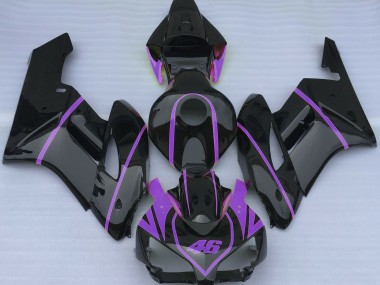 Negro Brillante & Morado 2004-2005 Honda CBR1000RR Carenados Moto