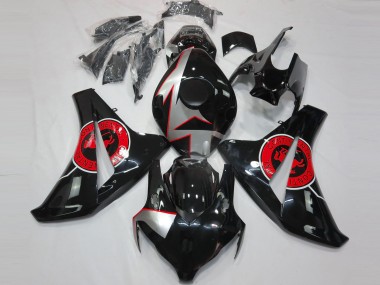 Negro Brillante & Rojo 2008-2011 Honda CBR1000RR Carenados Moto