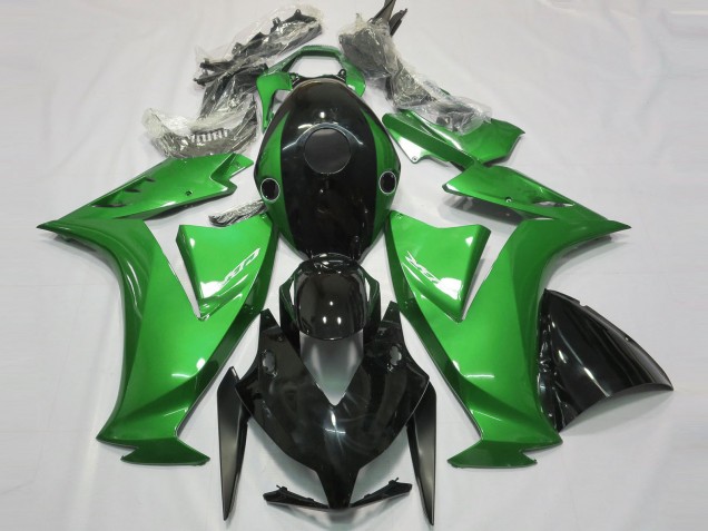 Negro Brillante & Verde 2012-2016 Honda CBR1000RR Carenados Moto