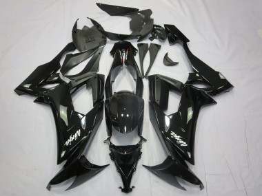 Ninja Negro 2008-2010 Kawasaki ZX10R Carenados Moto