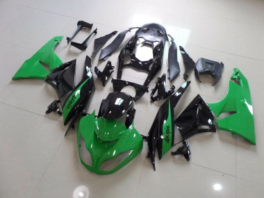 Ninja Verde Negro 2009-2012 Kawasaki ZX6R Carenados Moto