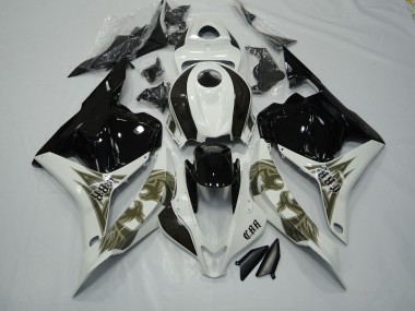 Oro Negro & Blanco 2009-2012 Honda CBR600RR Carenados Moto