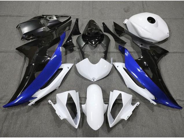 Personalizado Azul Blanco & Negro 2008-2016 Yamaha R6 Carenados Moto