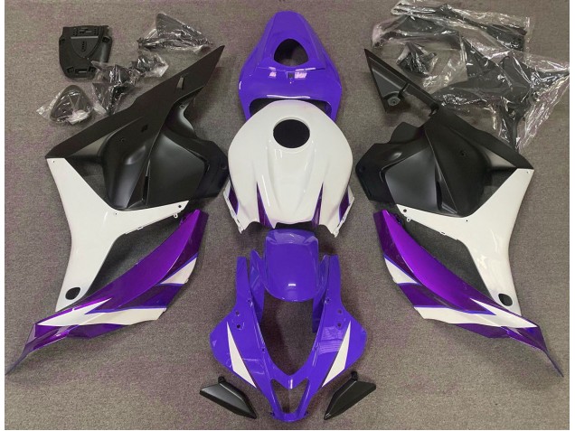 Púrpura Brillo Blanco & Violeta 2009-2012 Honda CBR600RR Carenados Moto