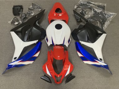 Rojo Brillante Azul & Blanco 2009-2012 Honda CBR600RR Carenados Moto