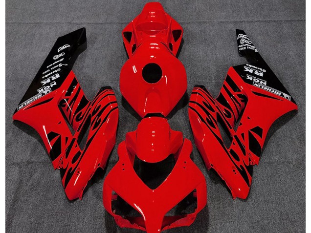 Rojo Brillante Llama 2004-2005 Honda CBR1000RR Carenados Moto