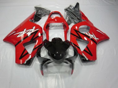 Rojo Brillante & Negro 2002-2003 Honda CBR954RR Carenados Moto