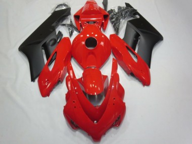 Rojo Brillante & Negro Mate 2004-2005 Honda CBR1000RR Carenados Moto