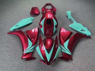 Rojo Brillante & Verde Azulado 2012-2016 Honda CBR1000RR Carenados Moto