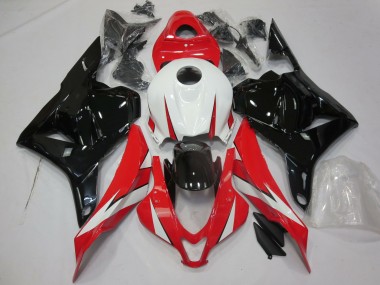 Rojo Brillo Blanco & Negro 2009-2012 Honda CBR600RR Carenados Moto