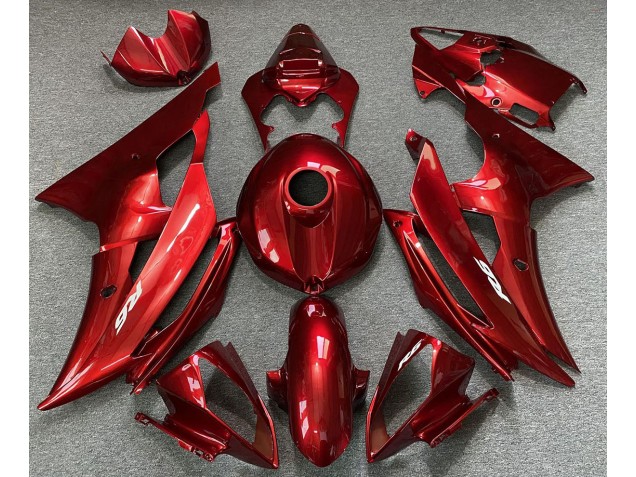 Rojo Caramelo 2008-2016 Yamaha R6 Carenados Moto