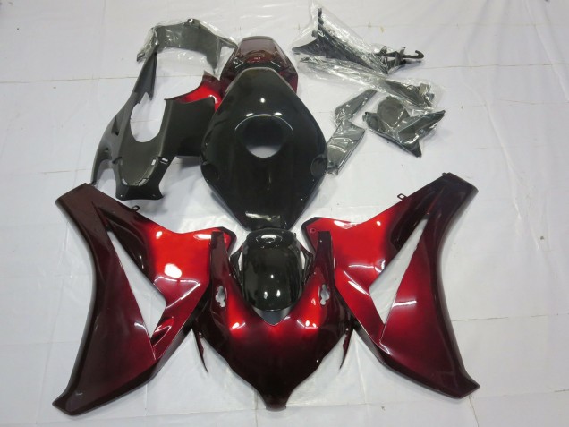 Rojo Caramelo & Negro 2008-2011 Honda CBR1000RR Carenados Moto