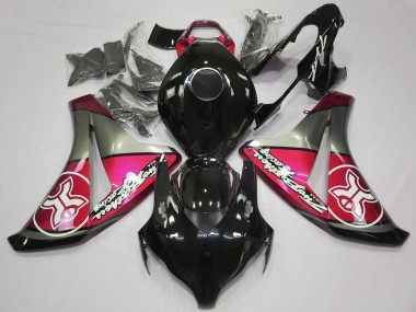 Rojo Caramelo Sobre Negro Personalizado 2008-2011 Honda CBR1000RR Carenados Moto