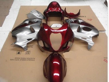 Rojo D Plata 1997-2007 Suzuki GSXR 1300 Carenados Moto