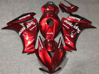 Rojo Intenso Personalizado 2012-2016 Honda CBR1000RR Carenados Moto