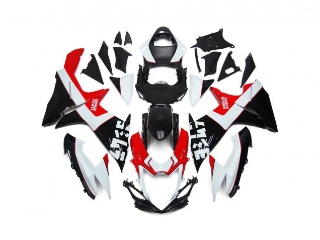 Rojo & Negro Personalizados Con Logotipos 2011-2024 Suzuki GSXR 600-750 Carenados Moto