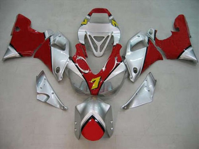 Rojo Plata 1998-1999 Yamaha R1 Carenados Moto