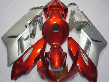 Rojo Plata 2004-2005 Honda CBR1000RR Carenados Moto