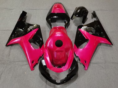 Rosa Brillante & Negro 2001-2003 Suzuki GSXR 600-750 Carenados Moto