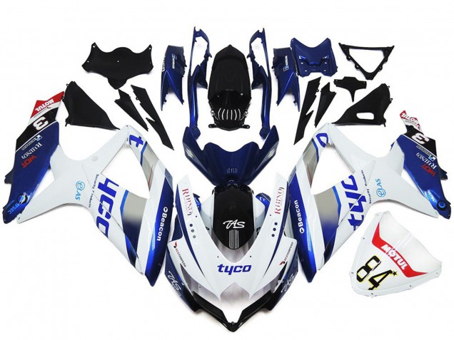 Tyco Estilo Personalizado Brillante 2008-2010 Suzuki GSXR 600-750 Carenados Moto