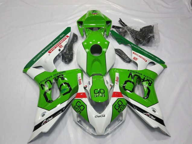 Verde & Blanco 2006-2007 Honda CBR1000RR Carenados Moto