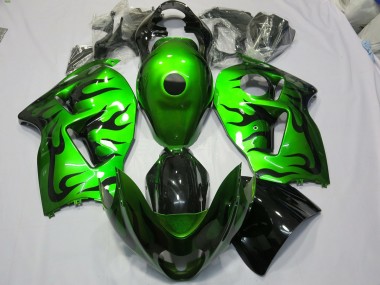 Verde Brillante 1997-2007 Suzuki GSXR 1300 Carenados Moto