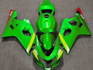 Verde Brillante 2004-2005 Suzuki GSXR 600-750 Carenados Moto